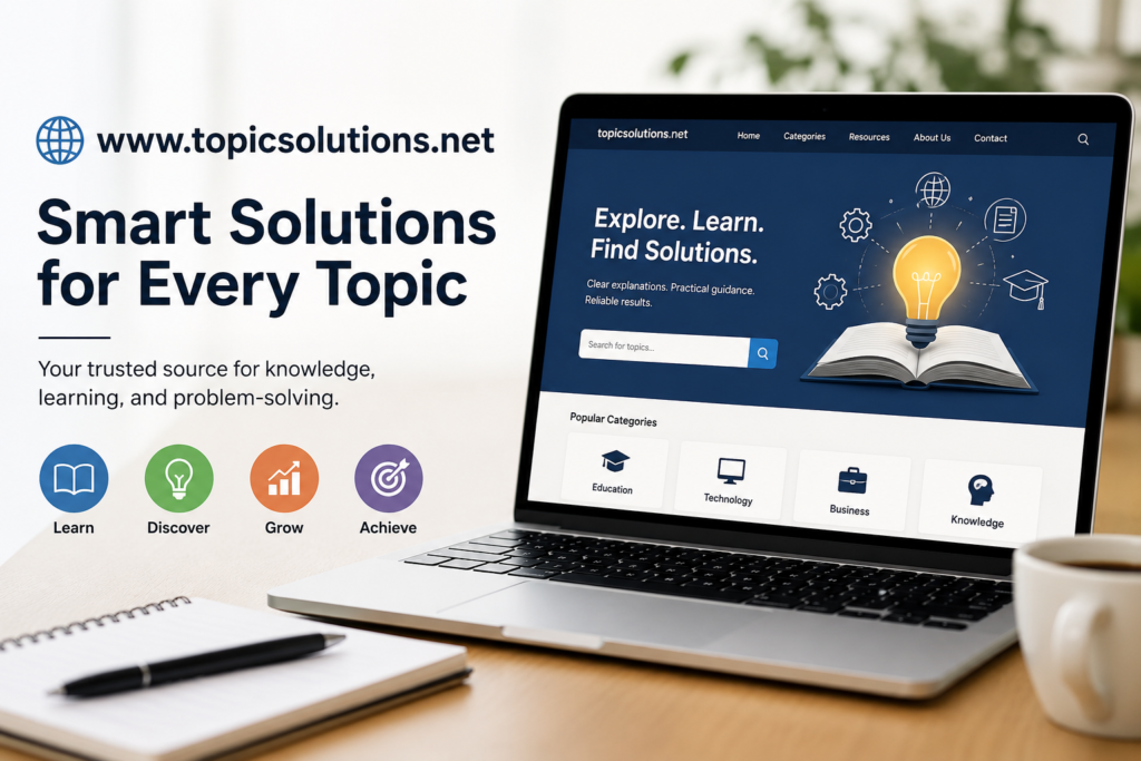 www.topicsolutions.net: A Complete Guide to Smarter Online Learning and Problem-Solving