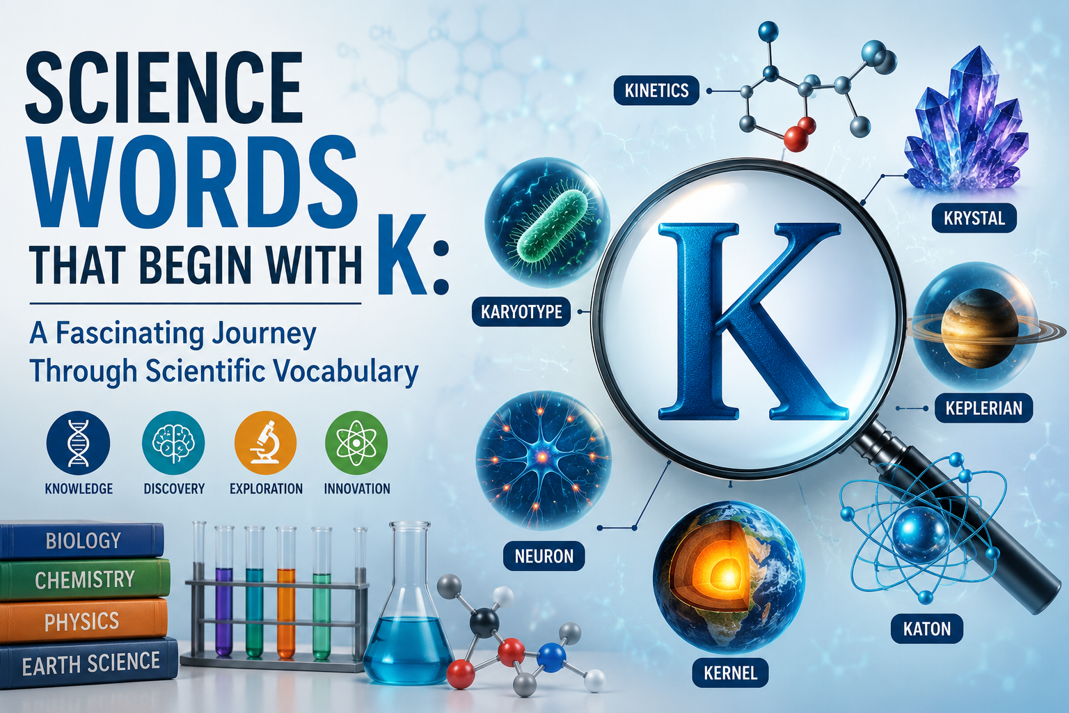 science words that begin with k
