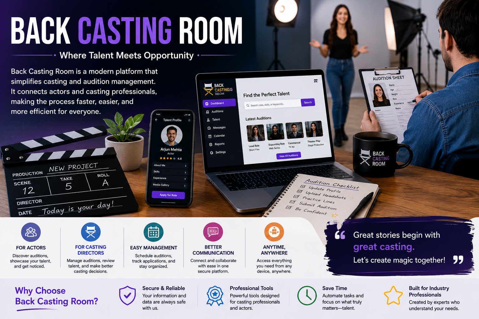 back casting room