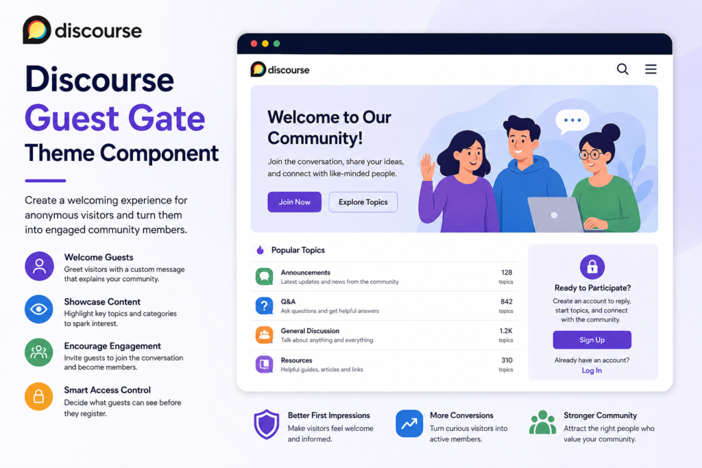 Discourse Guest Gate Theme Component: A Smart Way to Welcome New Visitors